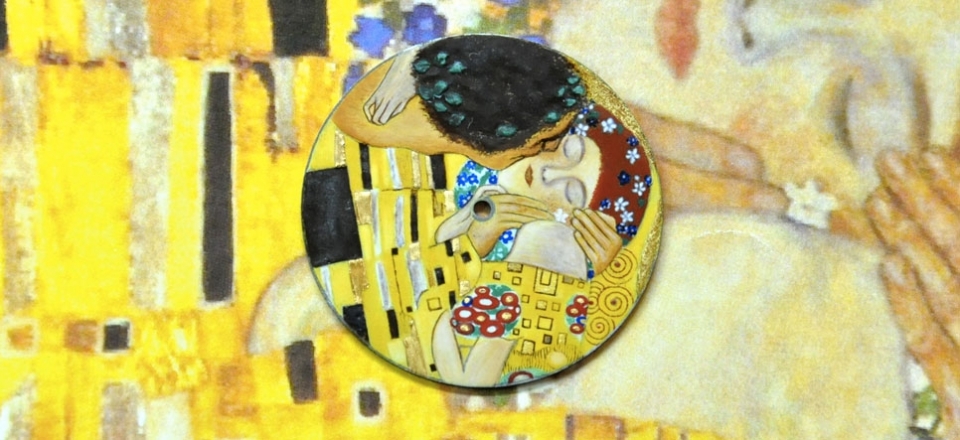 Klimt grand-feu miniature
